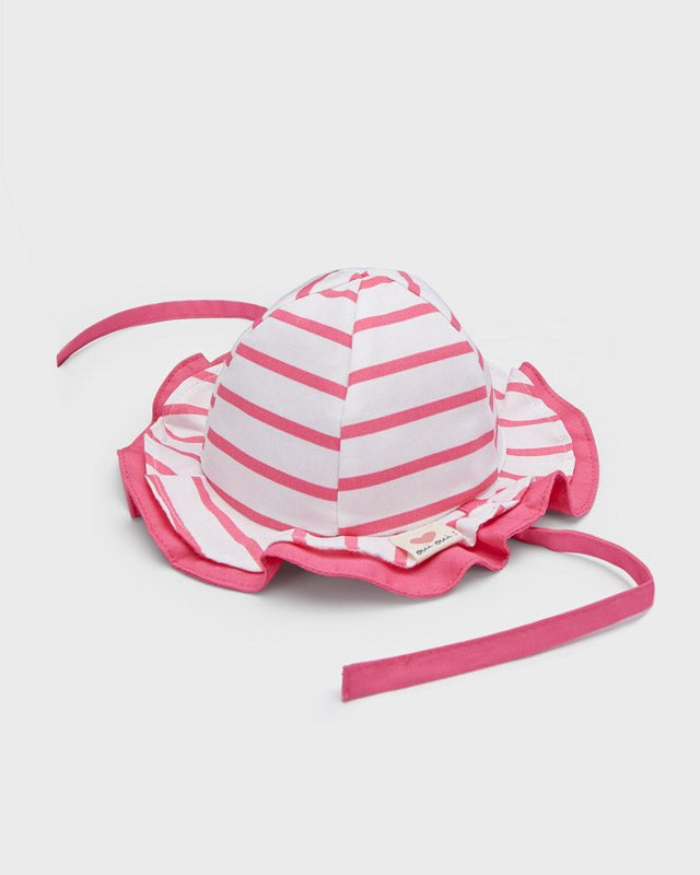 Cappello reversibile neonata Mayoral righe rosa - ErreGiModaBimbo