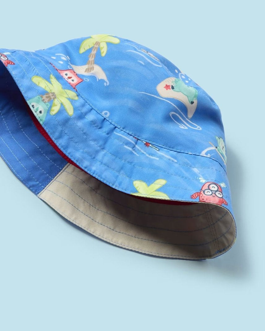 Cappello mare reversibile neonato Mayoral Monster Mayoral Blu