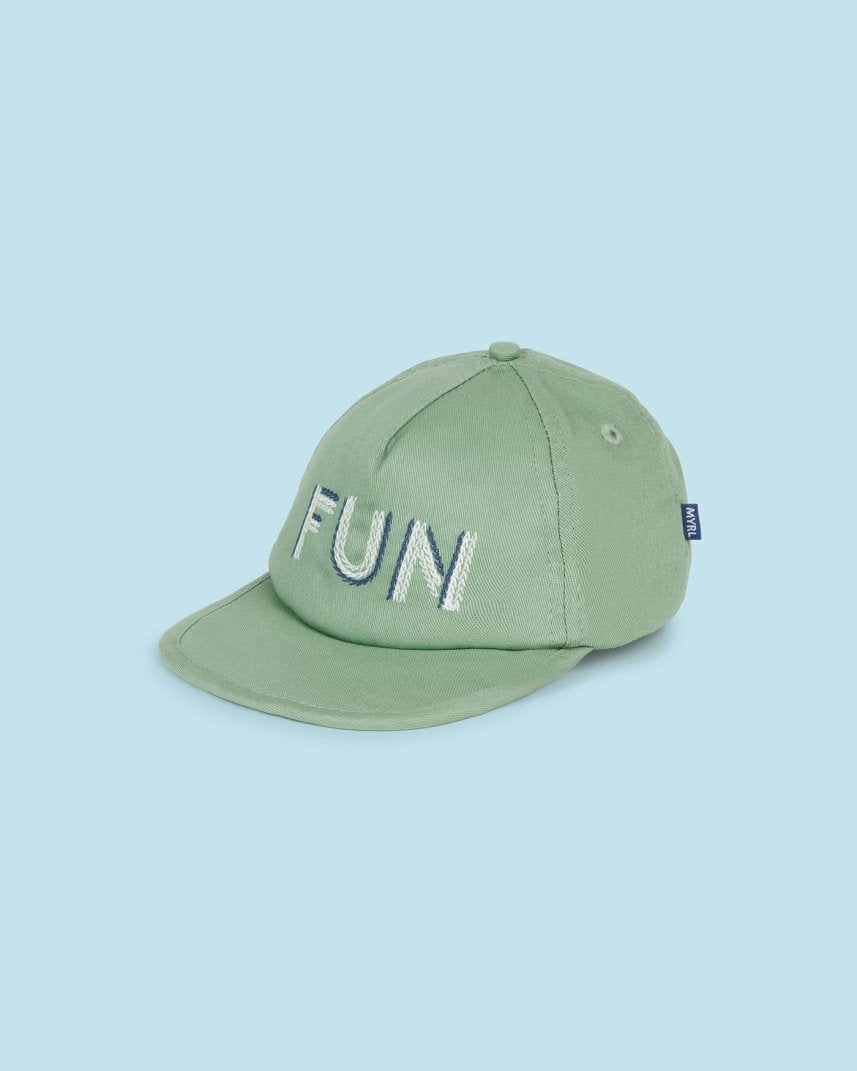 Cappello ricamato FUN cotone neonato Mayoral verde Mayoral Verde