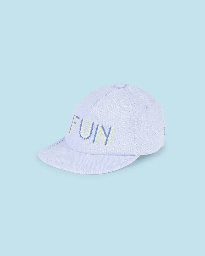 Cappello ricamato FUN cotone neonato Mayoral azzurro Mayoral Azzurro