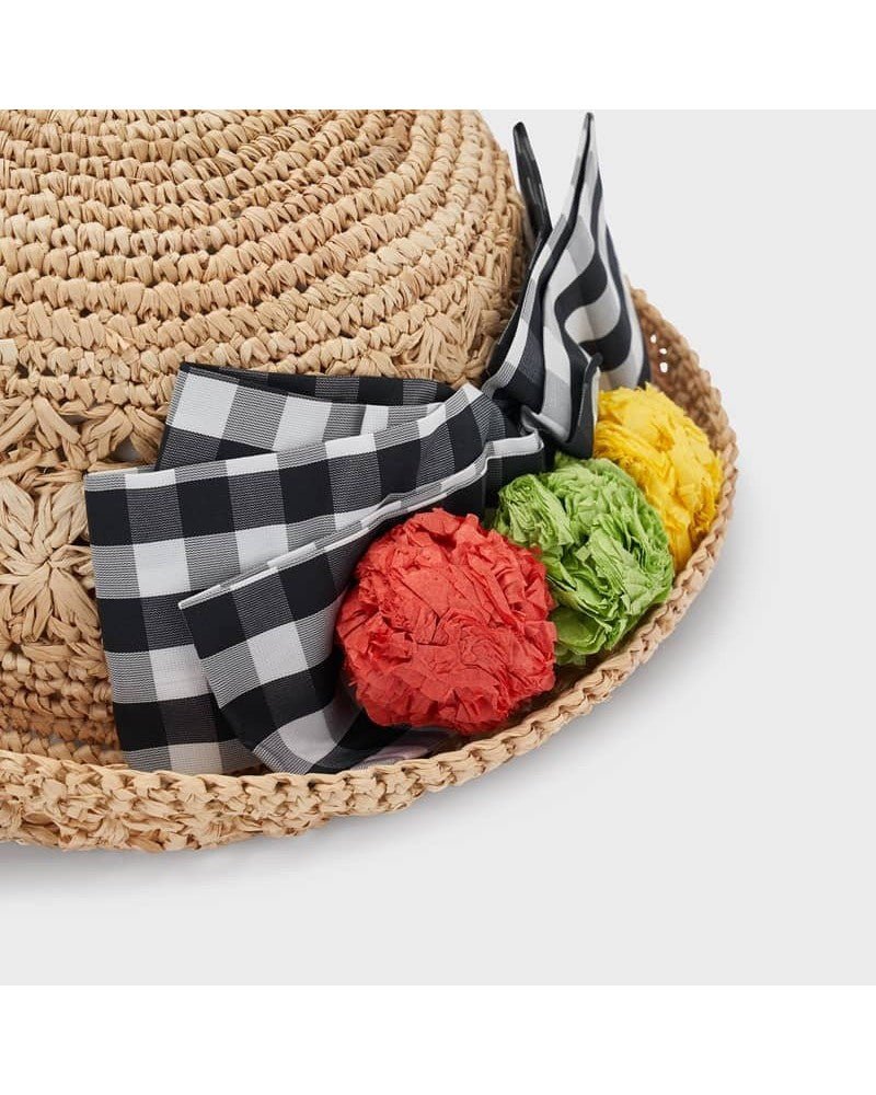 Cappello sombrero bambina Mayoral fioccofiori nero - ErreGiModaBimbo