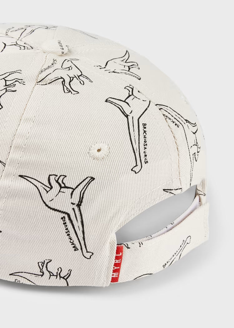 Cappello stampa dinosauri ricamo "ADVENTURE" cotone bambino Mayoral - ErreGiModaBimbo