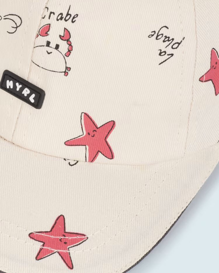 Cappello stampa rosso mare cotone neonato Mayoral - ErreGiModaBimbo