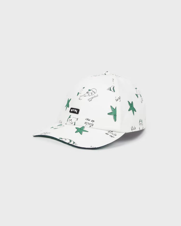 Cappello stampa verde mare cotone neonato Mayoral - ErreGiModaBimbo
