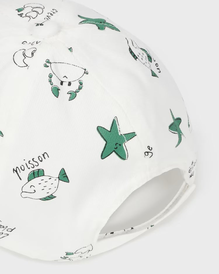 Cappello stampa verde mare cotone neonato Mayoral - ErreGiModaBimbo