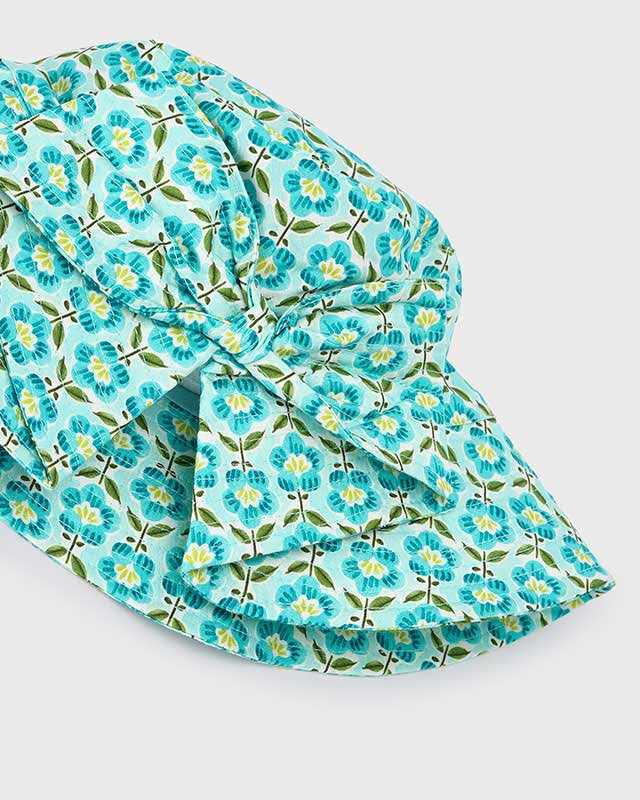 Cappello stampato bambina Mayoral fiori azzurro oceano Mayoral 51 (3-4 Anni)