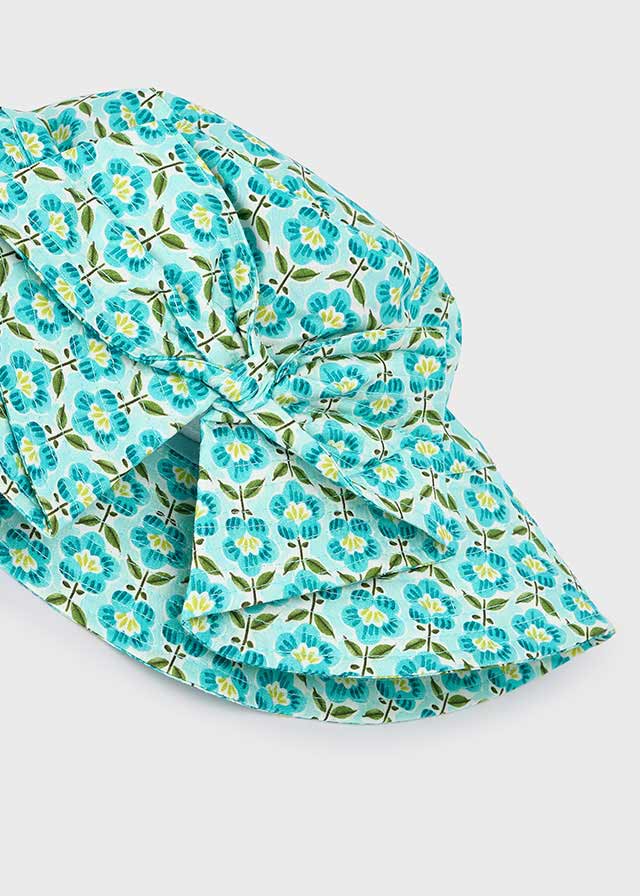Cappello stampato bambina Mayoral fiori azzurro oceano Mayoral 51 (3-4 Anni)