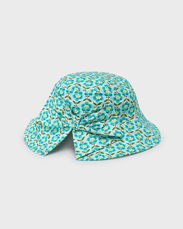 Cappello stampato bambina Mayoral fiori azzurro oceano Mayoral 51 (3-4 Anni)