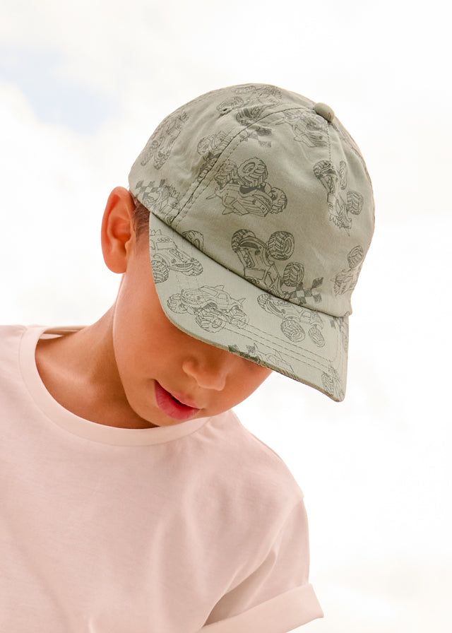 Cappello stampato bambino Mayoral Monstertrack verde Mayoral 51 (3-4 Anni)