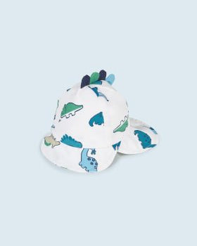 Cappello stampato Mayoral Newborncon protezione solare neonato - ErreGiModaBimbo