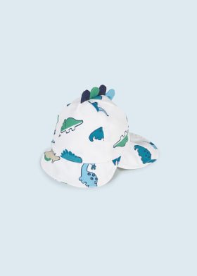 Cappello stampato Mayoral Newborncon protezione solare neonato - ErreGiModaBimbo