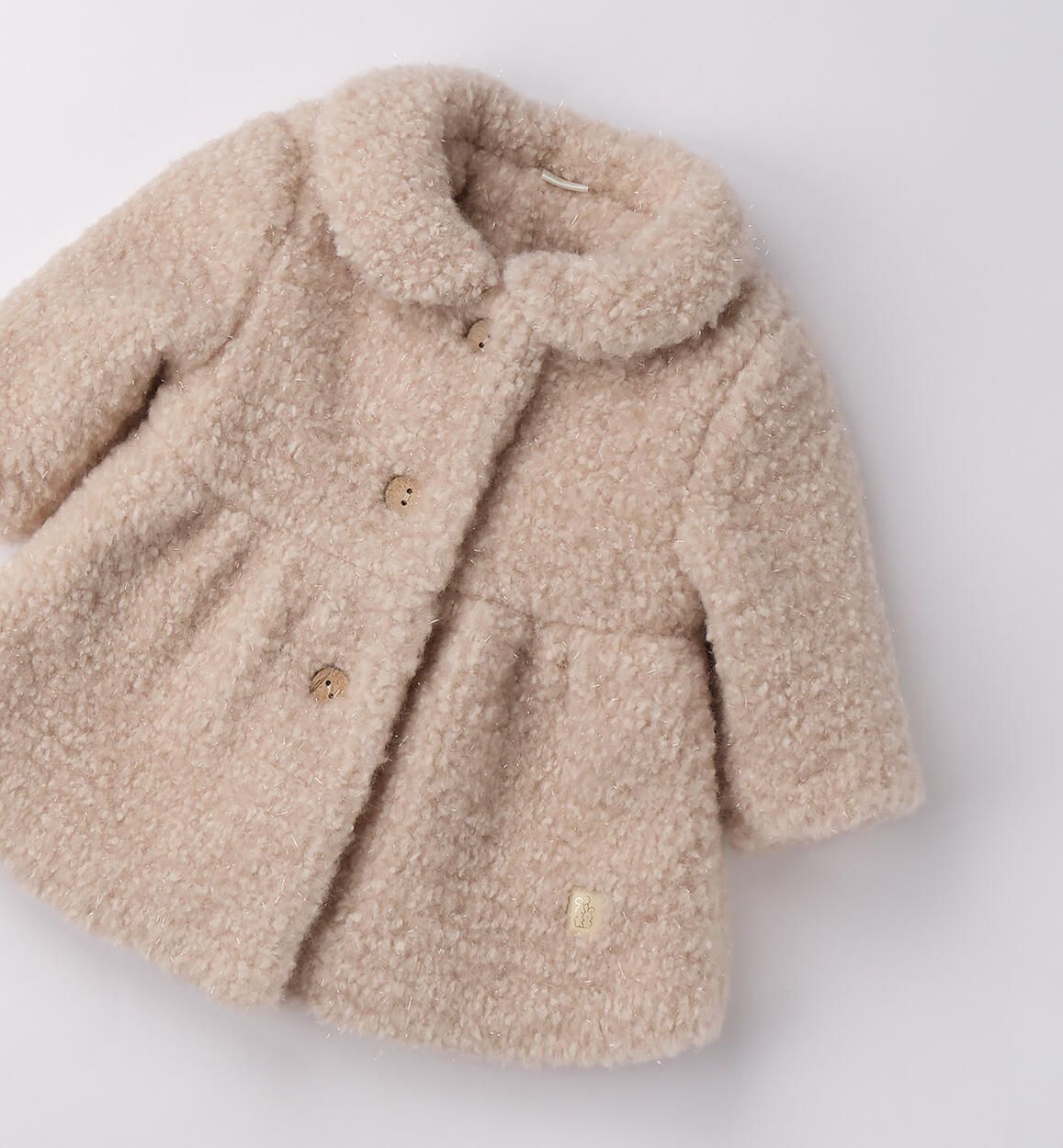 Cappotto elegante neonata iDO teddy beige iDO 1 Mesi 56cm