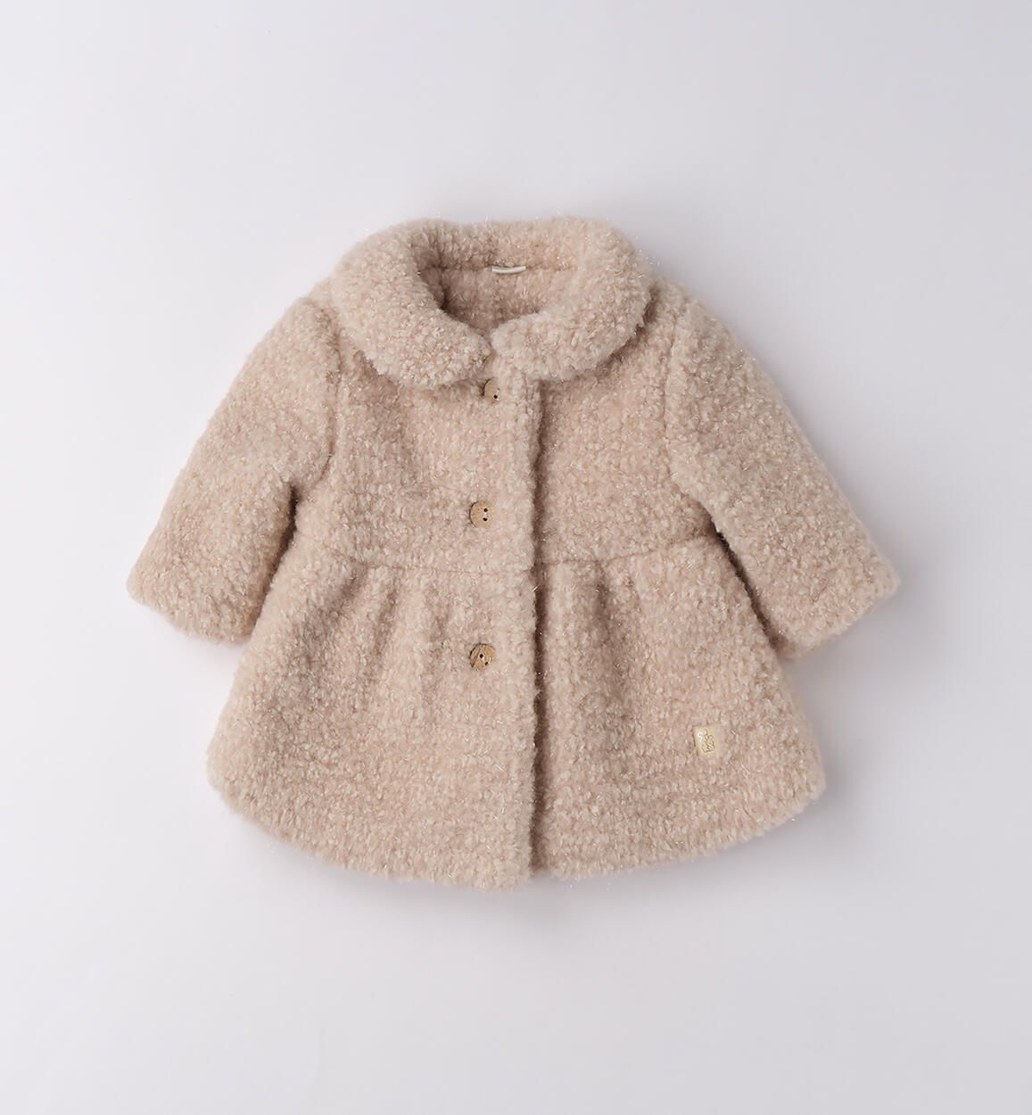 Cappotto elegante neonata iDO teddy beige iDO 1 Mesi 56cm