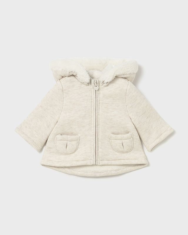 Cappotto fodera pellicciotto neonata Mayoral Newborn crema Mayoral 0-1 Mesi 55cm