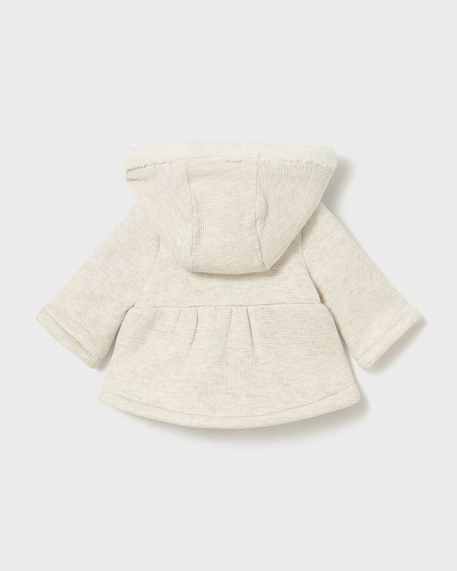 Cappotto fodera pellicciotto neonata Mayoral Newborn crema Mayoral 0-1 Mesi 55cm