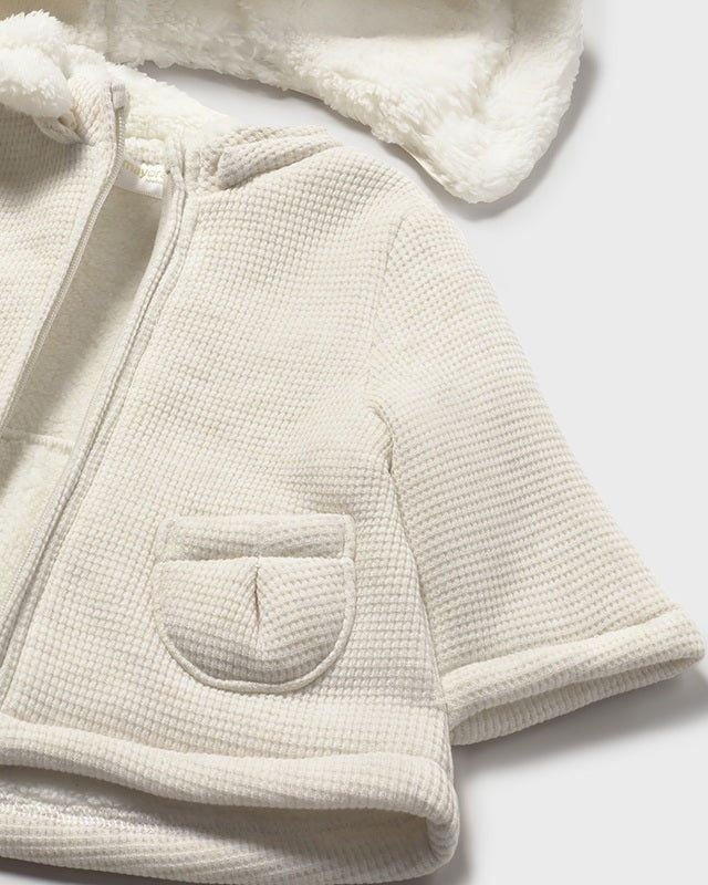 Cappotto fodera pellicciotto neonata Mayoral Newborn crema Mayoral 0-1 Mesi 55cm