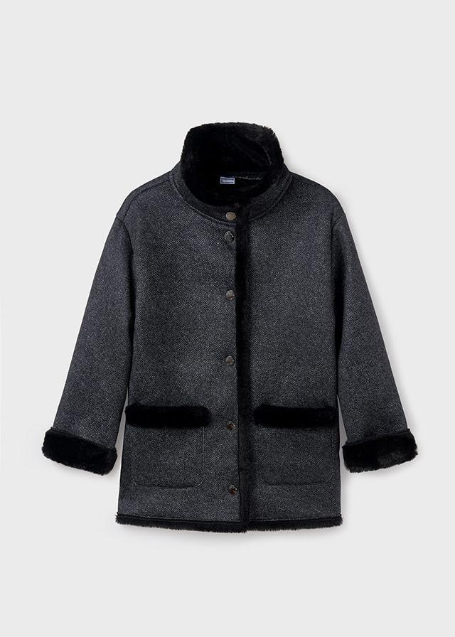 Cappotto invernale ragazza Mayoral nero pellicciotto Mayoral 8 Anni 128cm