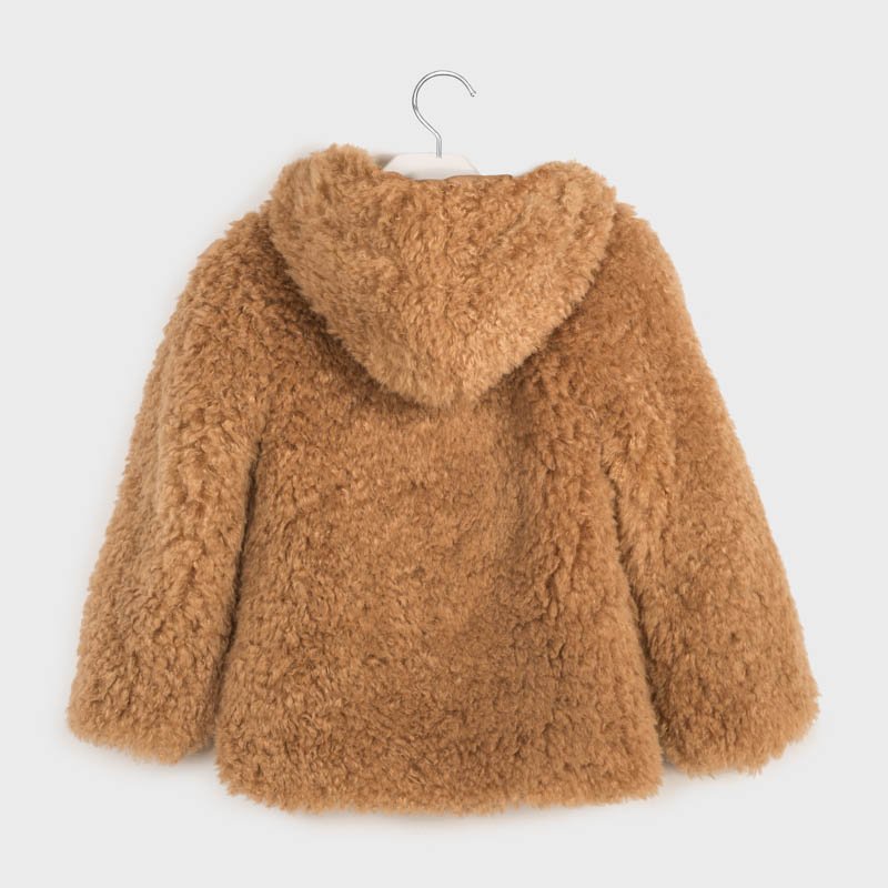 Cappotto pellicciotto ragazza Mayoral caramello - ErreGiModaBimbo