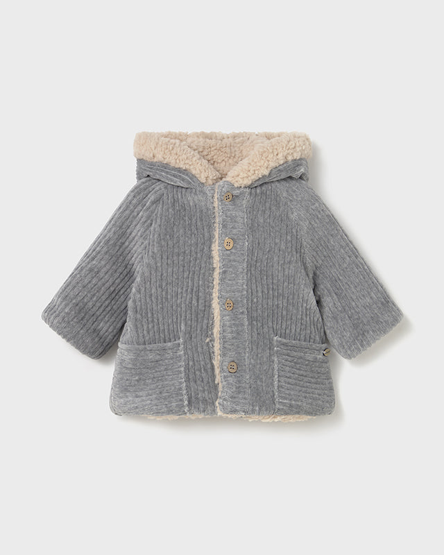 Cappotto reversibile neonato Mayoral Newborn grigio -beige Mayoral 0-1 Mesi 55cm