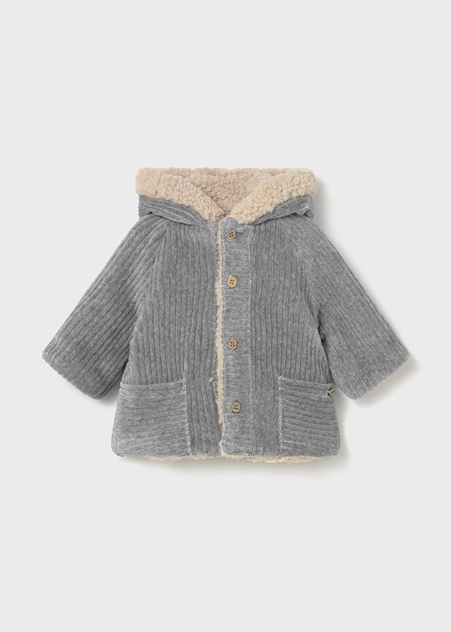 Cappotto reversibile neonato Mayoral Newborn grigio -beige Mayoral 0-1 Mesi 55cm