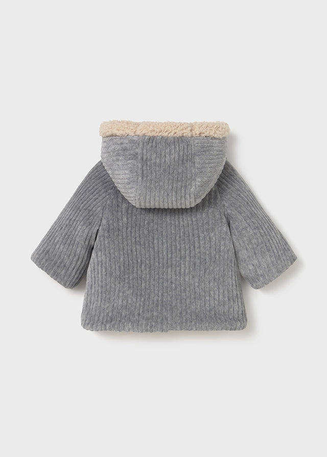 Cappotto reversibile neonato Mayoral Newborn grigio -beige Mayoral 0-1 Mesi 55cm