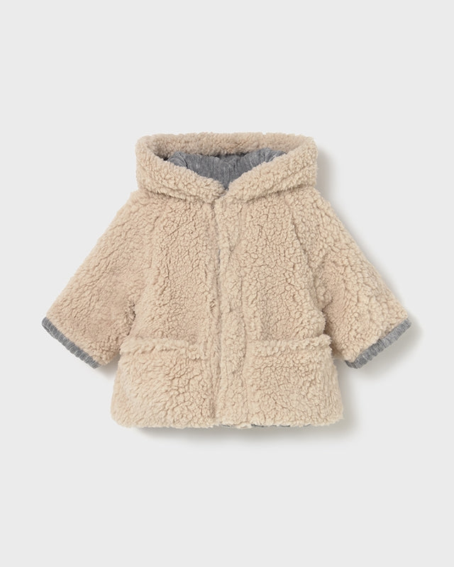 Cappotto reversibile neonato Mayoral Newborn grigio -beige Mayoral 0-1 Mesi 55cm