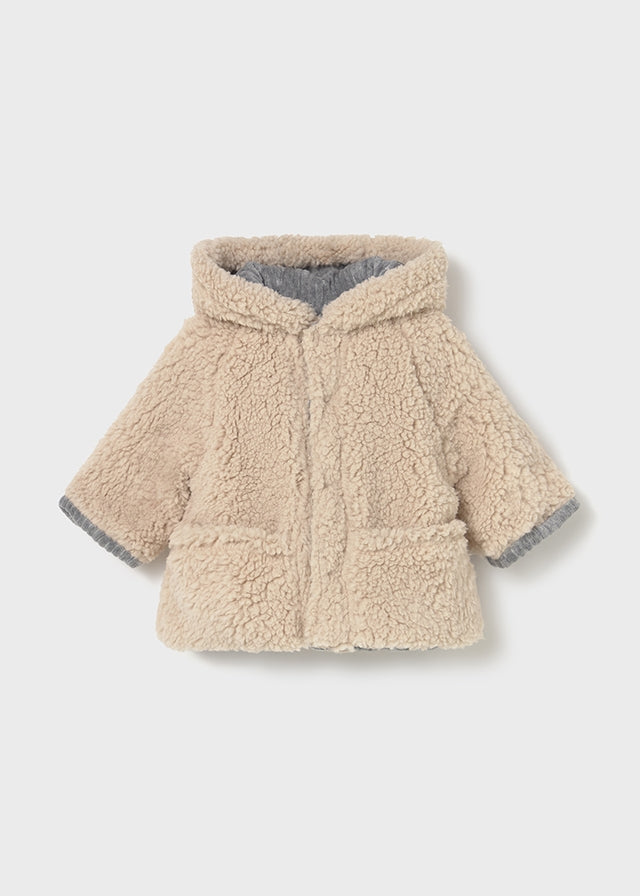 Cappotto reversibile neonato Mayoral Newborn grigio -beige Mayoral 0-1 Mesi 55cm