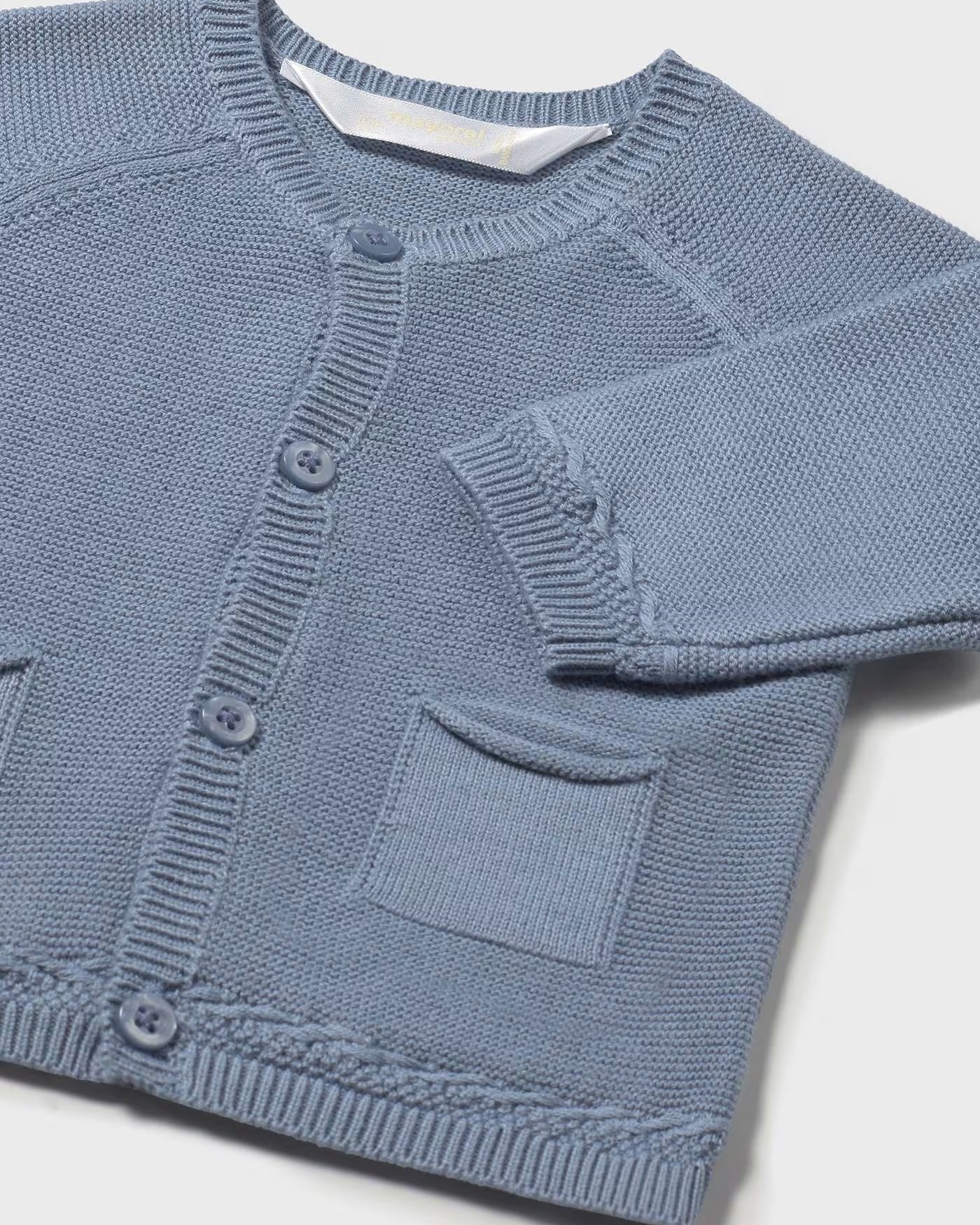 Cardgina tricot in filo di cotone neonato Mayoral Newborn blu riviera Mayoral 0-1 Mesi 55cm