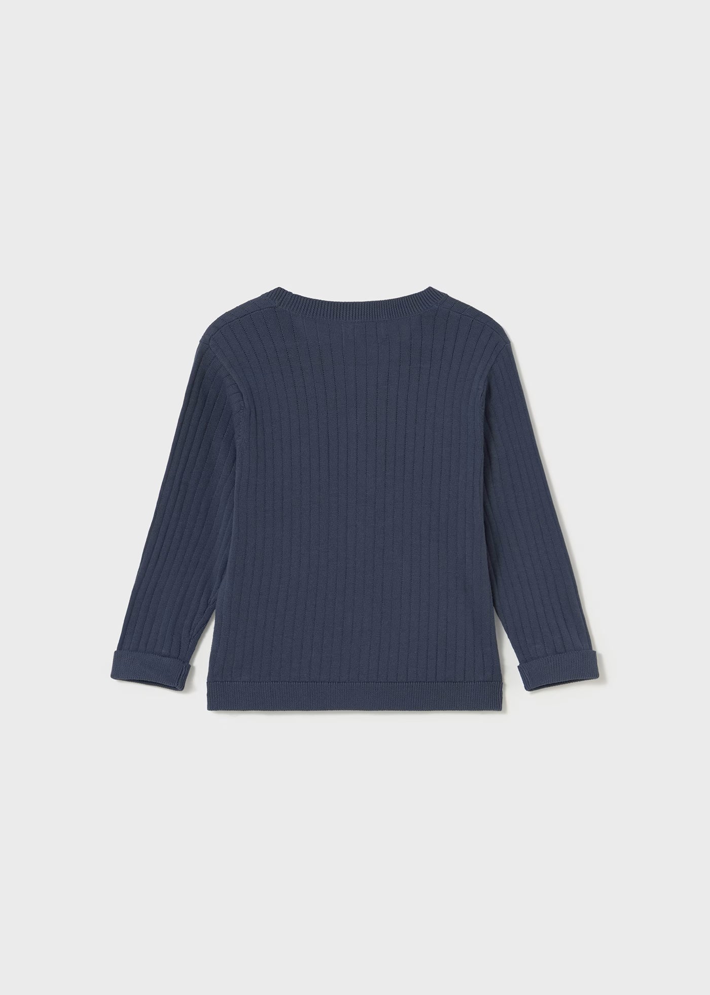 Cardigan a costine in maglia di cotone neonato Mayoral blu Mayoral Blu