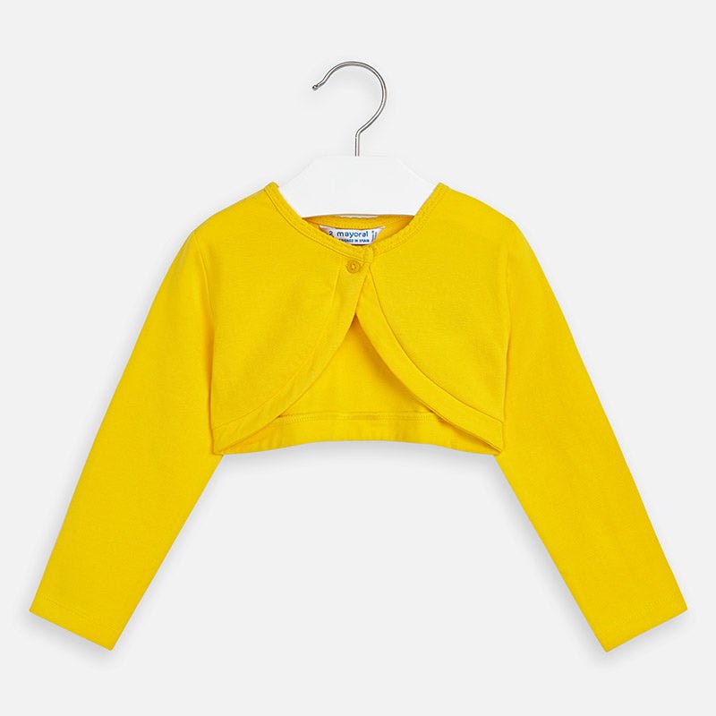 Cardigan bambina Mayoral basico colore Giallo - ErreGiModaBimbo