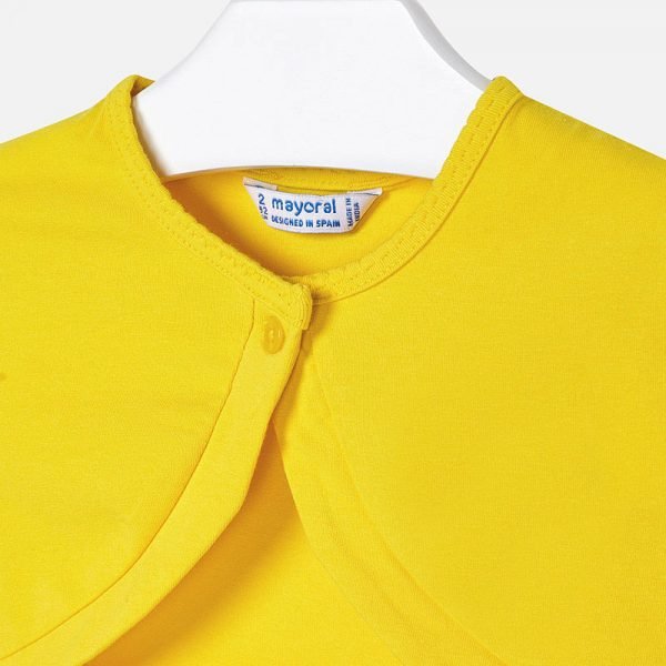 Cardigan bambina Mayoral basico colore Giallo - ErreGiModaBimbo