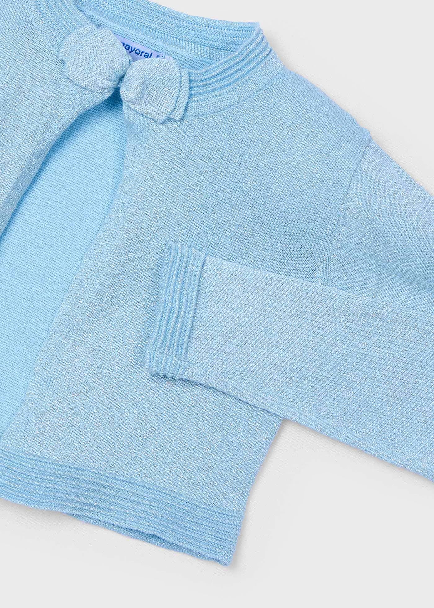Cardigan basico in maglia bambina Mayoral azzuro cielo Mayoral Azzurro