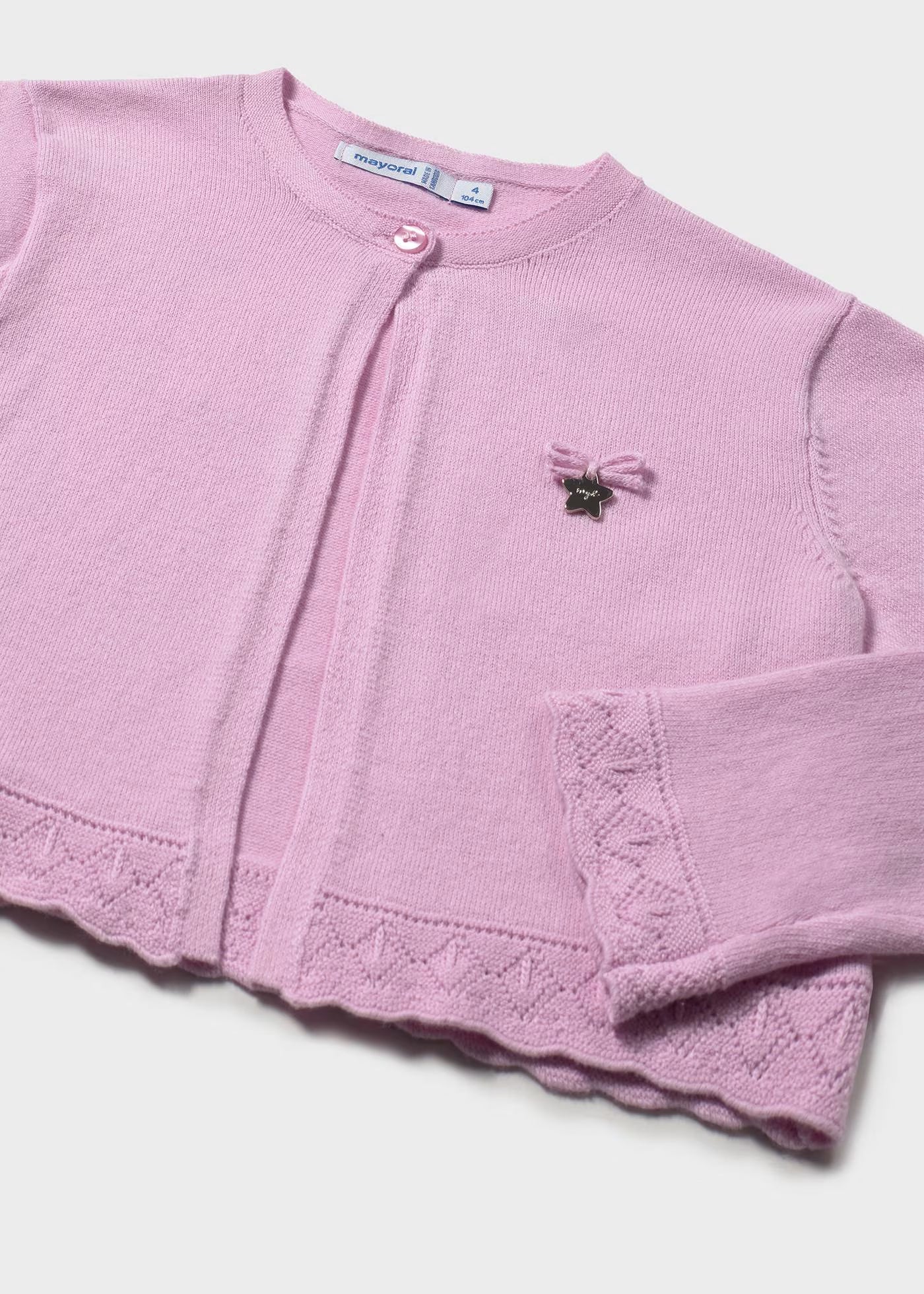 Cardigan basico tricot neonata Mayoral orchidea Mayoral 6 Mesi 68cm