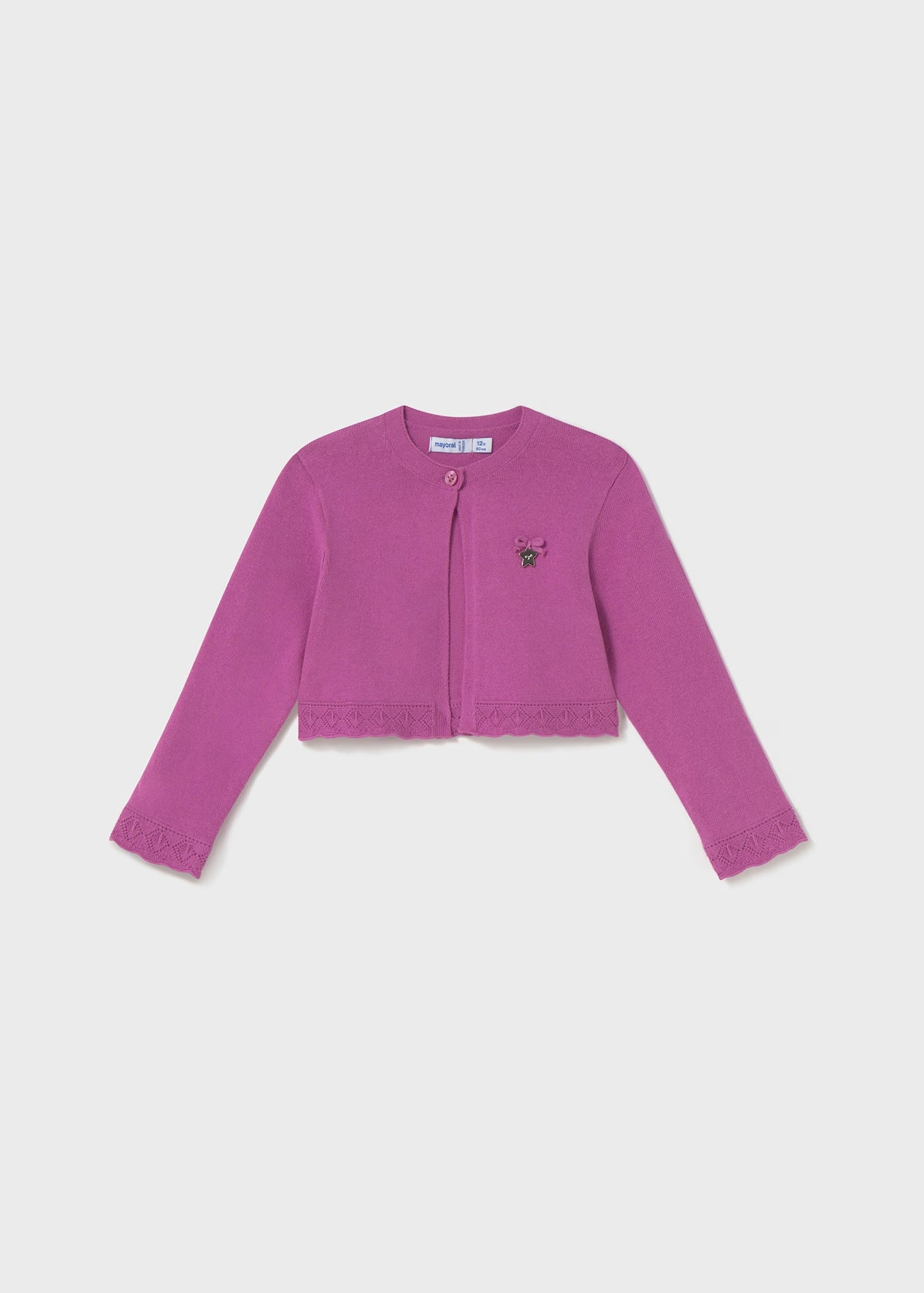 Cardigan basico tricot neonata Mayoral malva Mayoral 6 Mesi 68cm