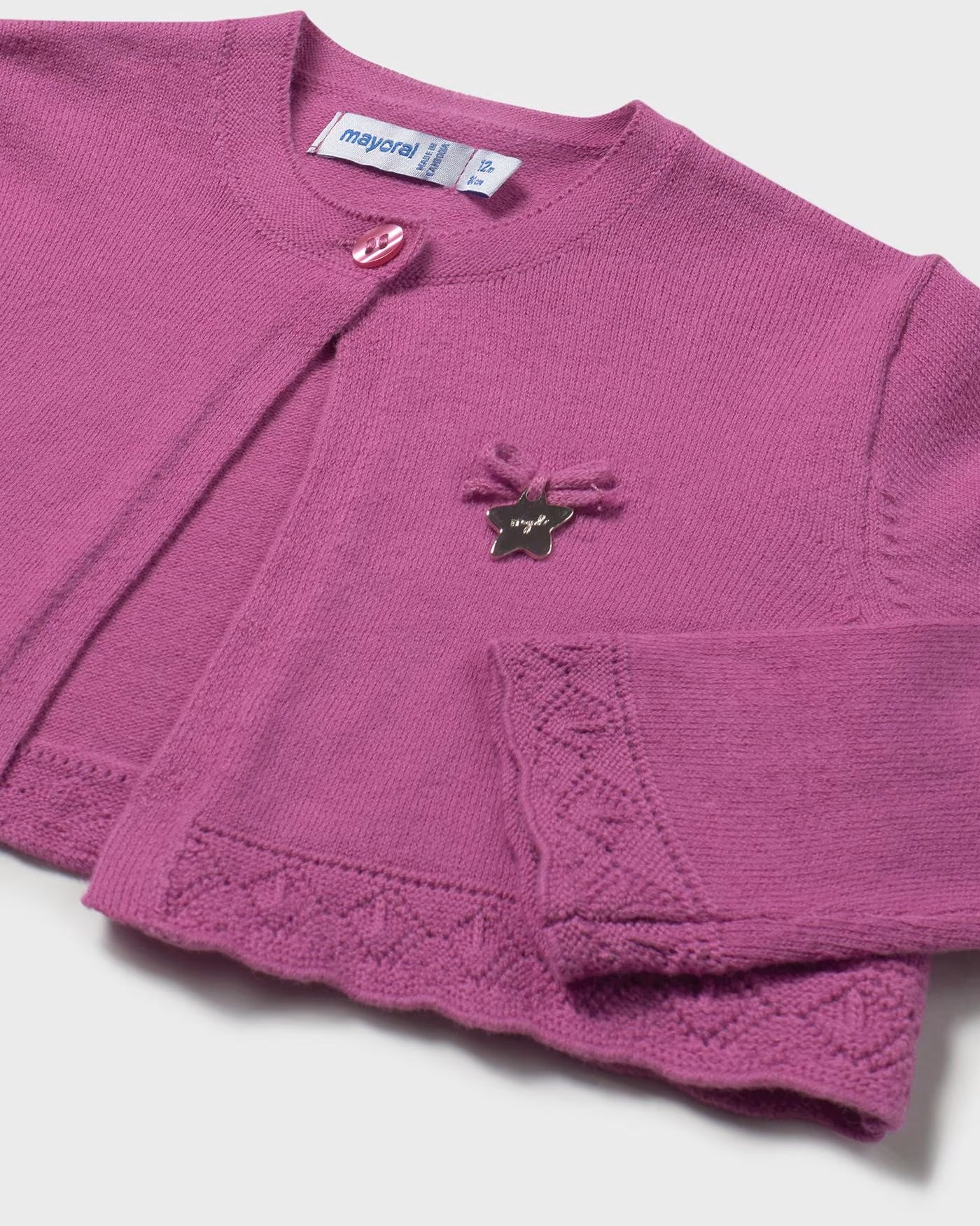 Cardigan basico tricot neonata Mayoral malva Mayoral 6 Mesi 68cm