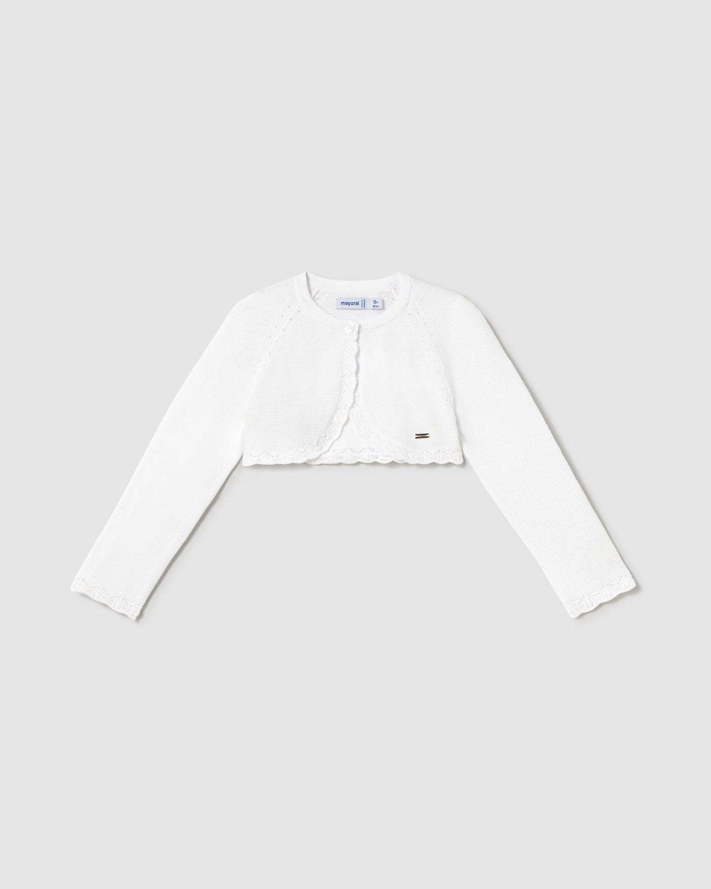 Cardigan bolerino basico tricot neonata Mayoral bianco Mayoral Bianco