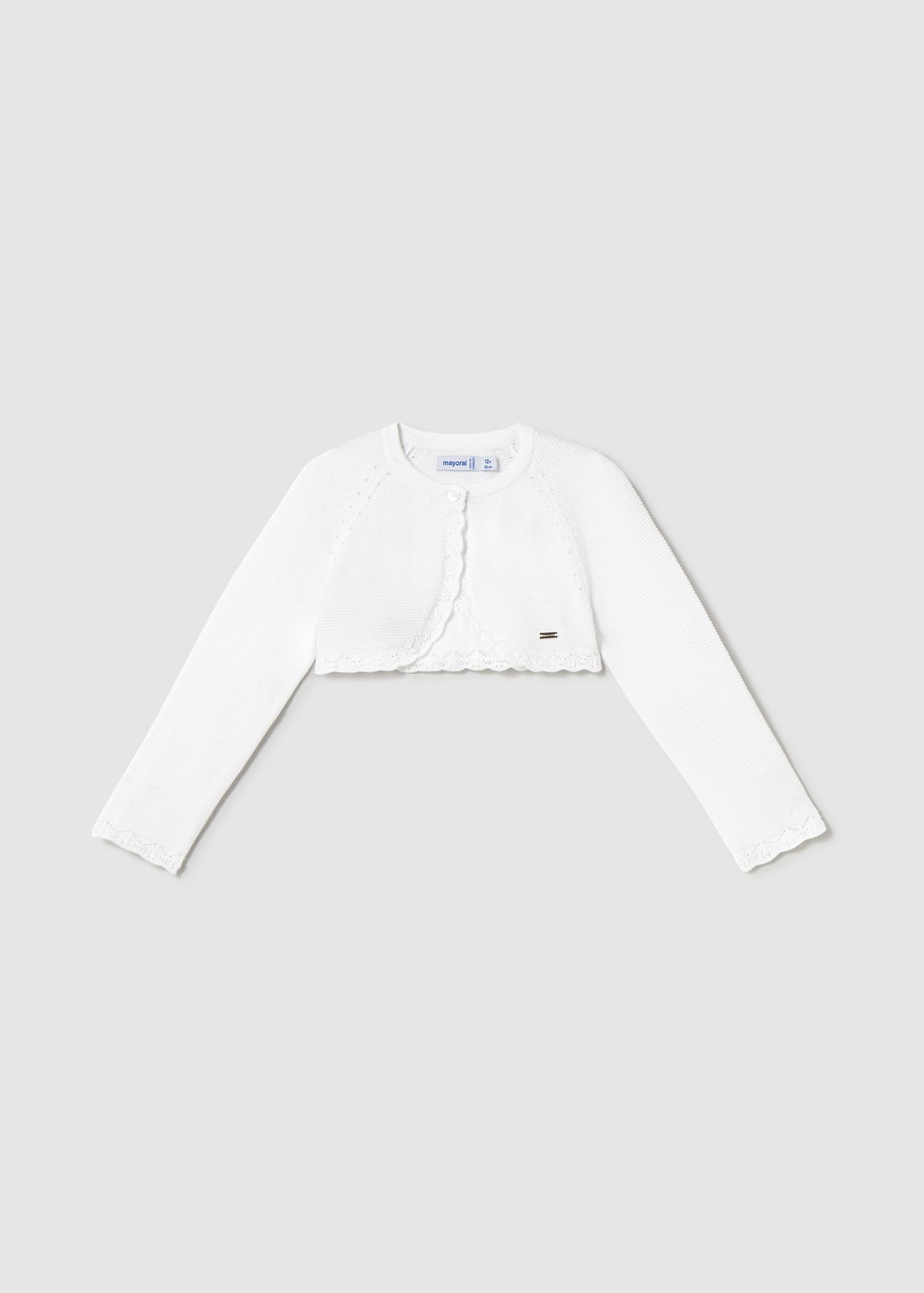 Cardigan bolerino basico tricot neonata Mayoral bianco Mayoral Bianco