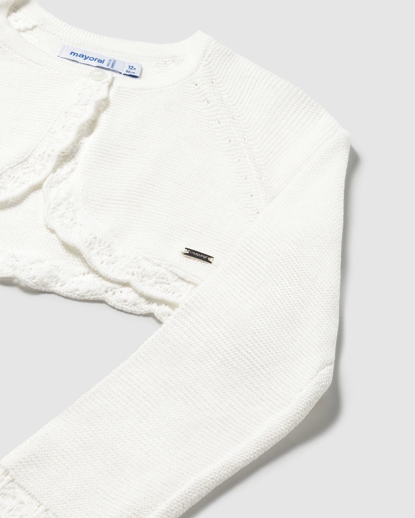 Cardigan bolerino basico tricot neonata Mayoral panna Mayoral Panna