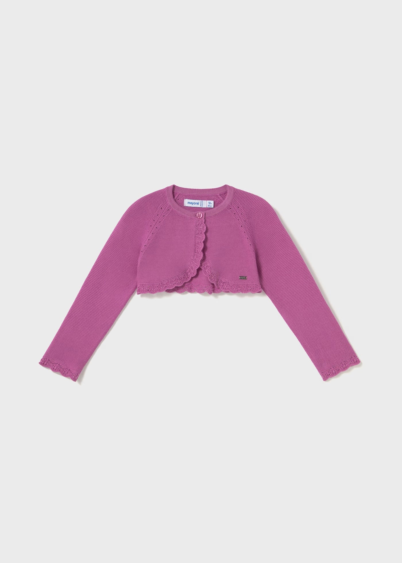 Cardigan bolerino basico tricot neonata Mayoral orchidea Mayoral Malva
