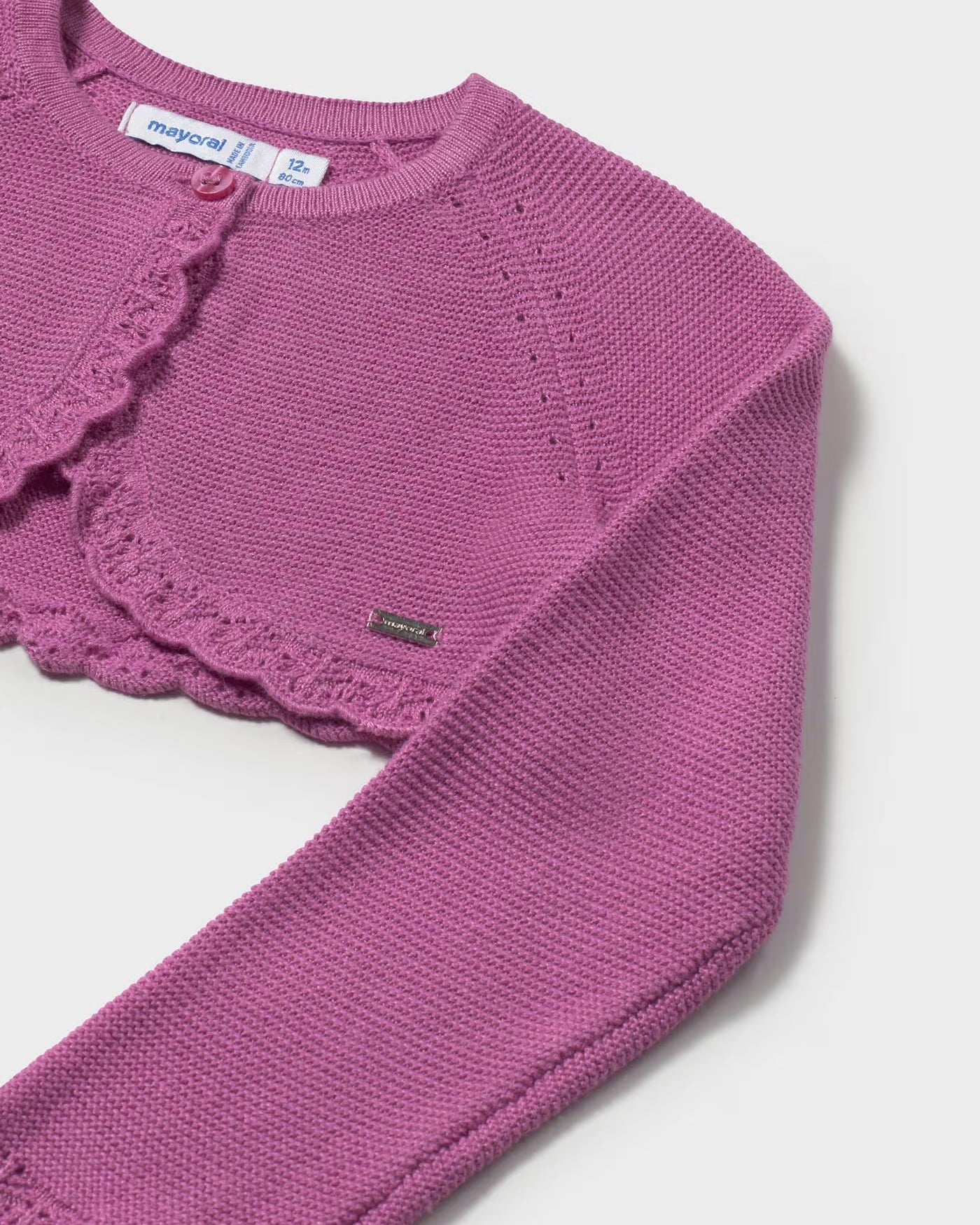 Cardigan bolerino basico tricot neonata Mayoral orchidea Mayoral Malva