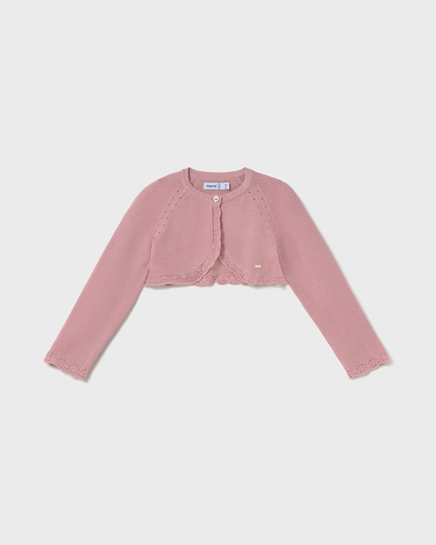 Cardigan bolerino basico tricot neonata Mayoral rosato Mayoral Rosato