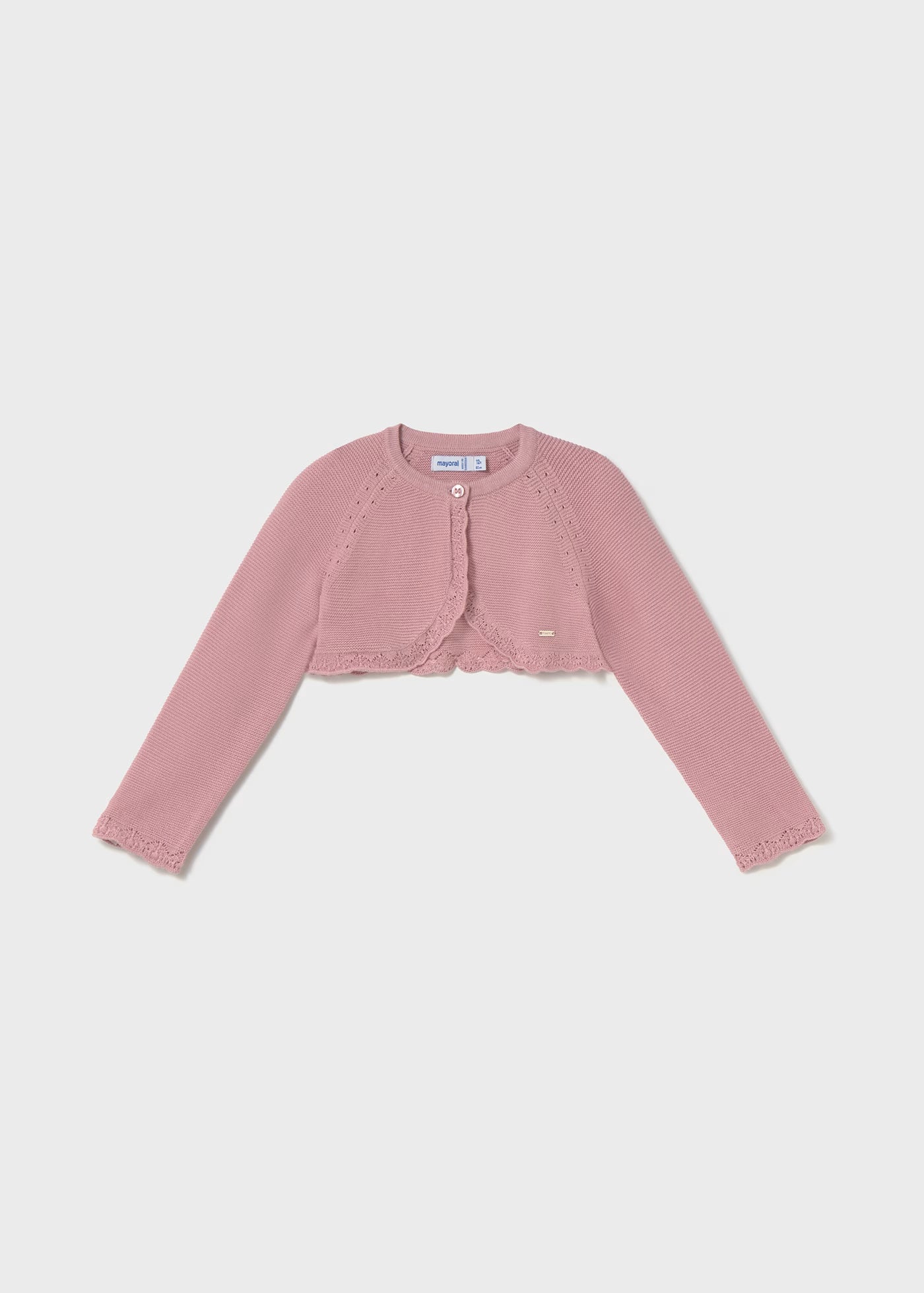 Cardigan bolerino basico tricot neonata Mayoral rosato Mayoral Rosato