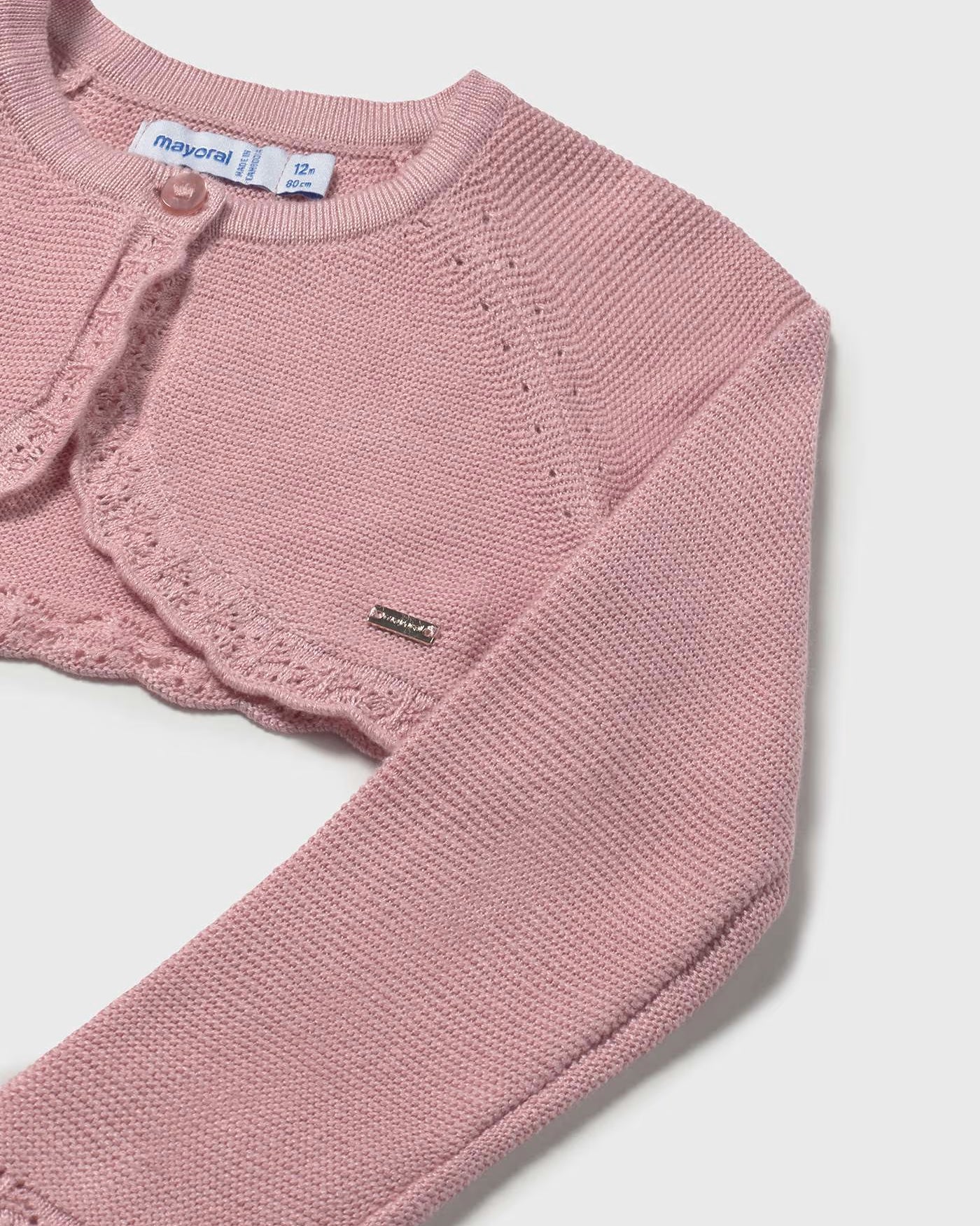 Cardigan bolerino basico tricot neonata Mayoral rosato Mayoral Rosato
