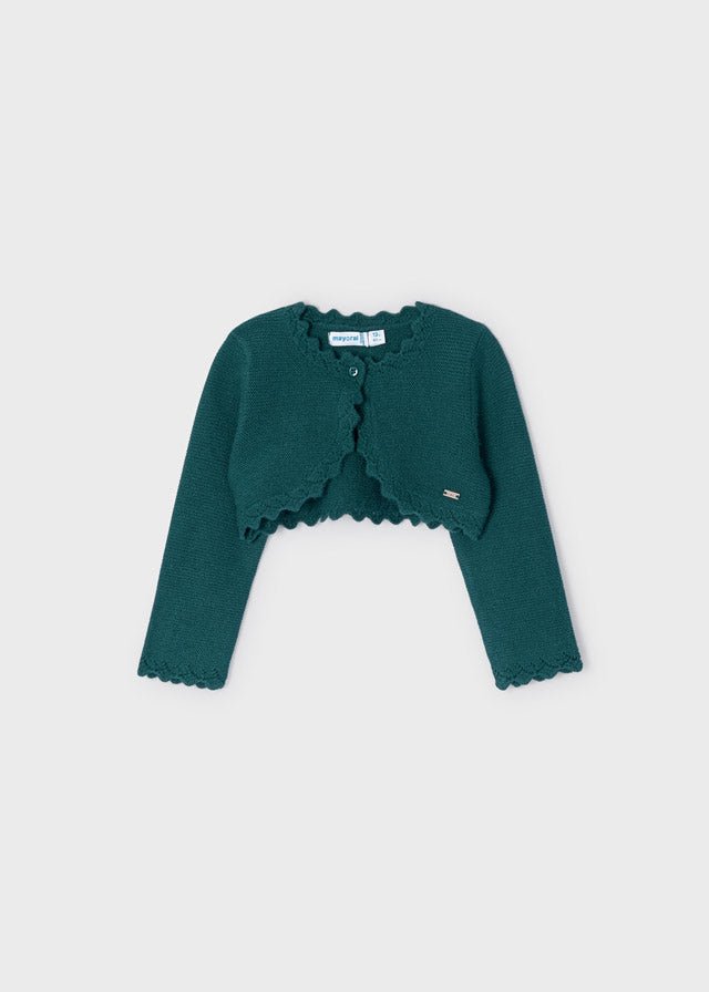 Cardigan coprispalle neonata Mayoral verde pino - ErreGiModaBimbo