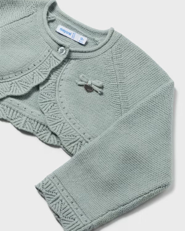 Cardigan coprispalle in maglia neonata Mayoral verde Mayoral Verde