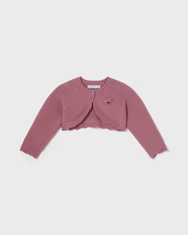 Cardigan coprispalle in maglia neonata Mayora rosa scuro Mayoral Rosa