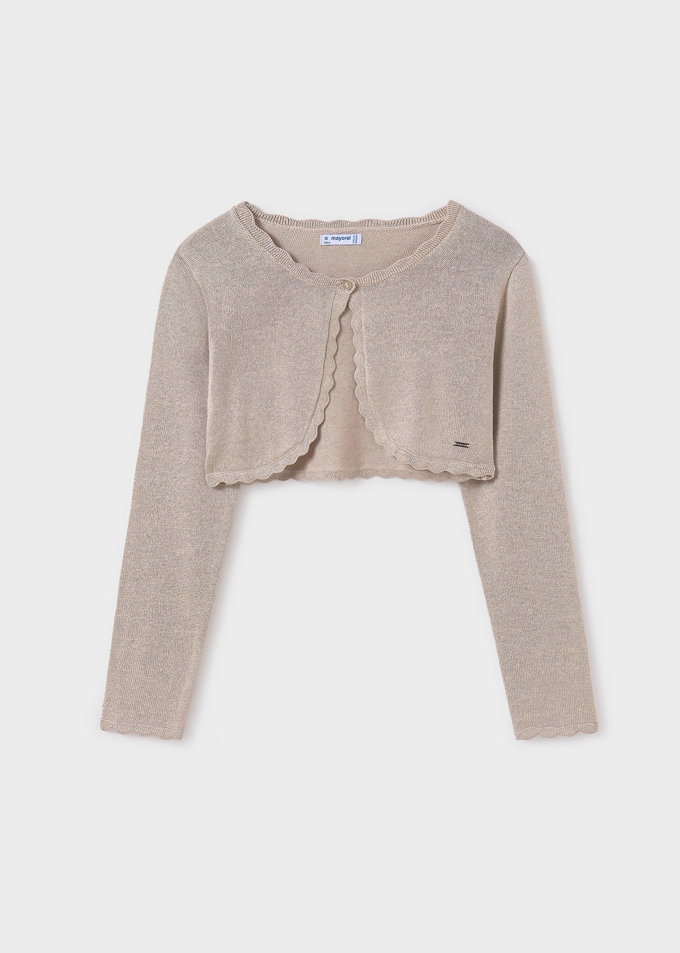 Cardigan in maglia basico ragazza Mayoral beige Mayoral 8 Anni 128cm