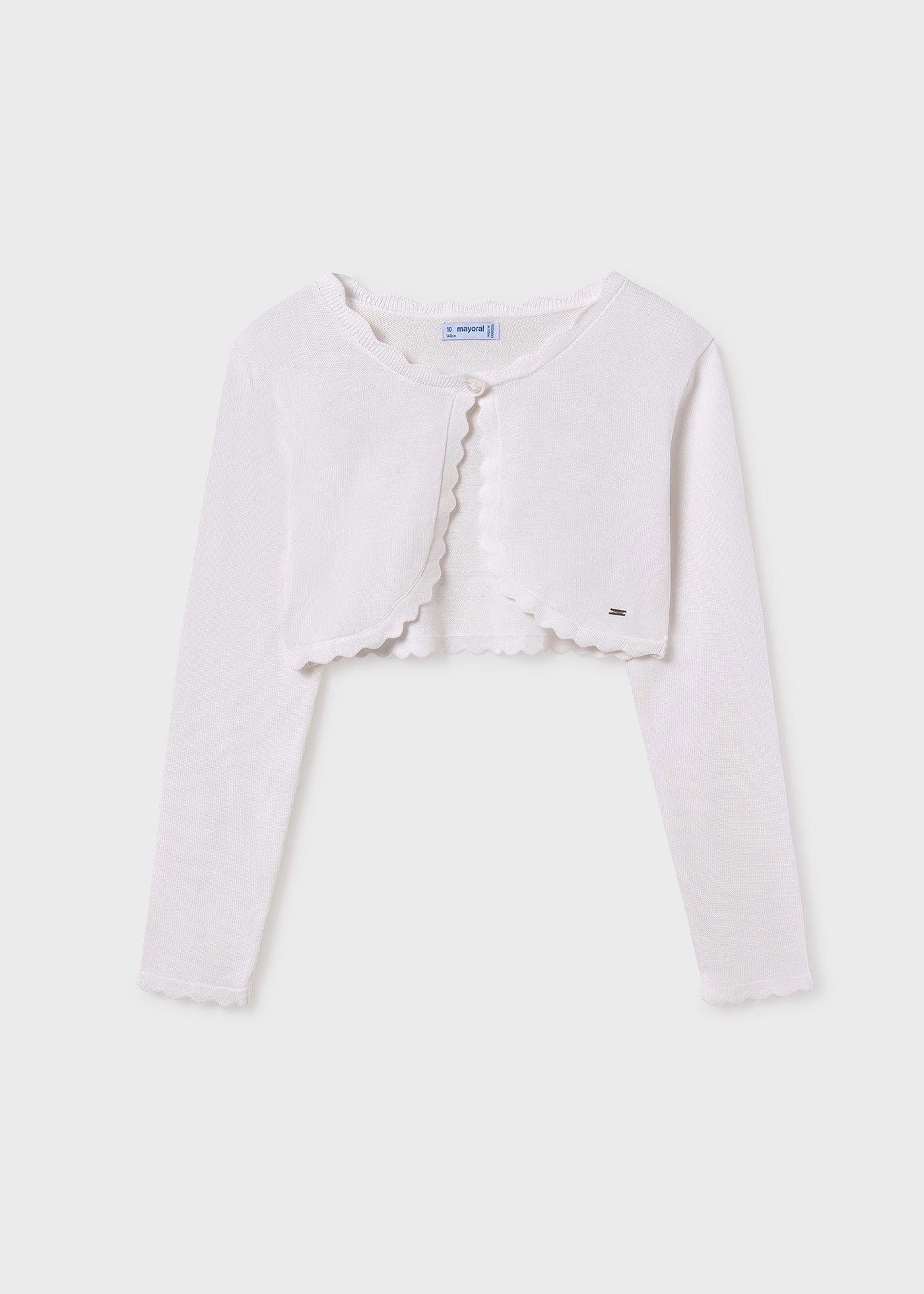 Cardigan in maglia basico ragazza Mayoral panna Mayoral Panna