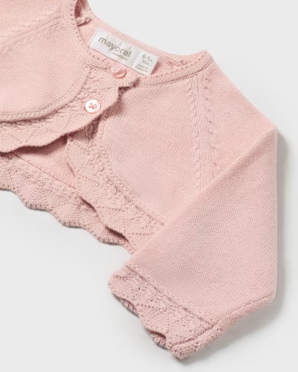 Cardigan coprispalle in maglia neonata Mayoral Newborn rosa Mayoral Rosa