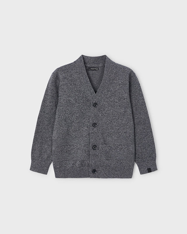 Cardigan in maglia tricot bambino Mayoral grigio Mayoral Grigio